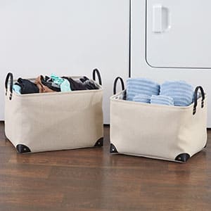 Black Accented canvas 2-pc tote set