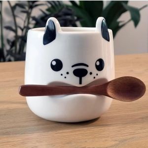 Dog Mug with Spoon