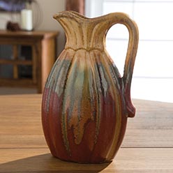 Tuscan Pumpkin Ceramic Vase