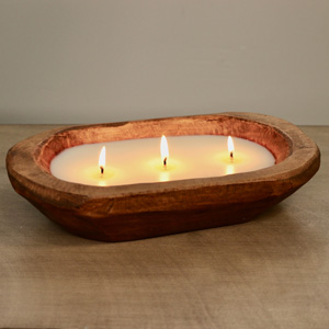 Unscented Dough Bowl Candle