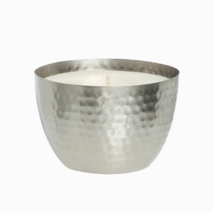 Sweet Woods Escape Hammered Metal Candle
