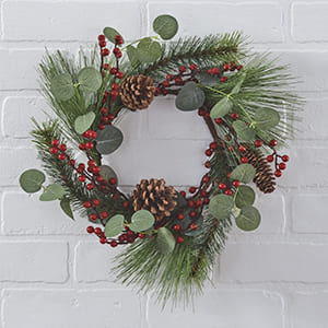 Mixed Pine & Pinecone Wreath