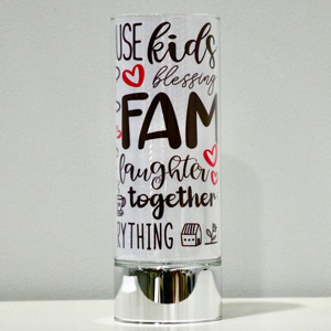 Family Is…Sparkle Glass Insert