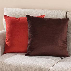 Reversible Pillow Cover, Brown/Rust