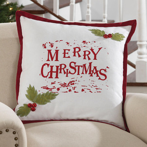 Merry Christmas Bells Pillow Cover