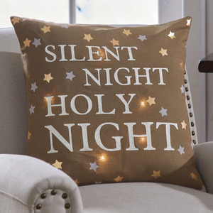 Silent Night LED Pillow Cover