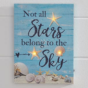 Not All Stars LED Canvas Print