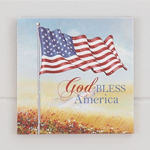 God Bless America LED Canvas Print