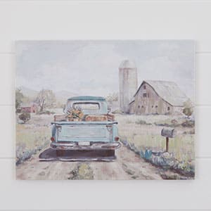 Blue Pickup Canvas Print