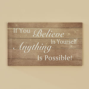 If You Believe LED Canvas Print