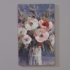 Blushing Flowers Canvas Print