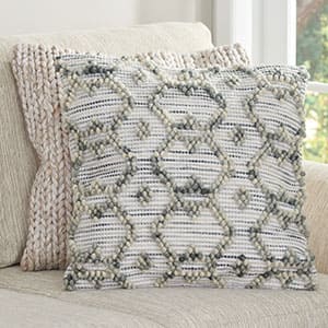 Gray Textured 20" Pillow Cover
