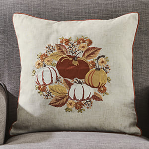 BOGO Pumpkin Wreath Pillow Cover