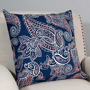 Paisley 18" Pillow Cover