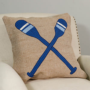Boat Oars Pillow Cover