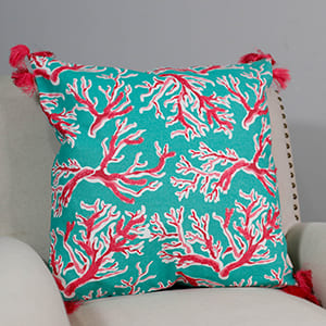 Coral Fields Pillow Cover