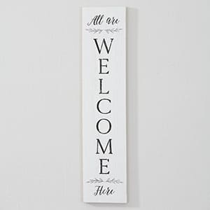 All Are Welcome Wood Sign