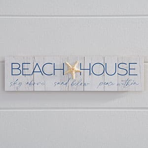 Beach House Wood Sign