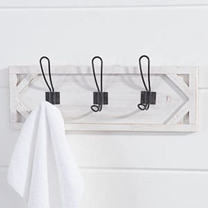 White Wood Panel Hook