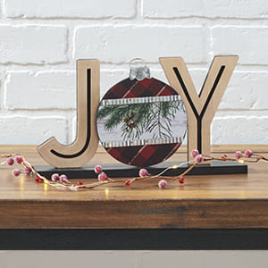 JOY Ornament Shelf Sitter