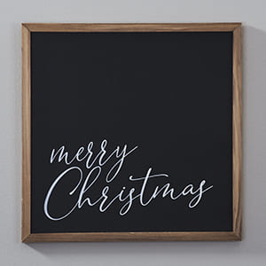 Simply "Merry Christmas" Wood Sign