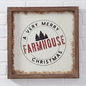 Farmhouse Christmas Wood Sign