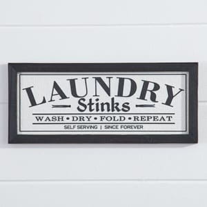 Laundry Stinks Framed Sign