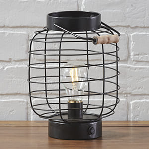 Black Round LED Lantern