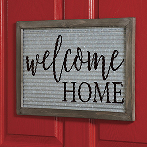 Rustic Welcome Home Wood Sign