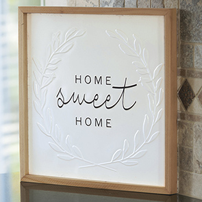 Home Sweet Home Framed Metal Sign